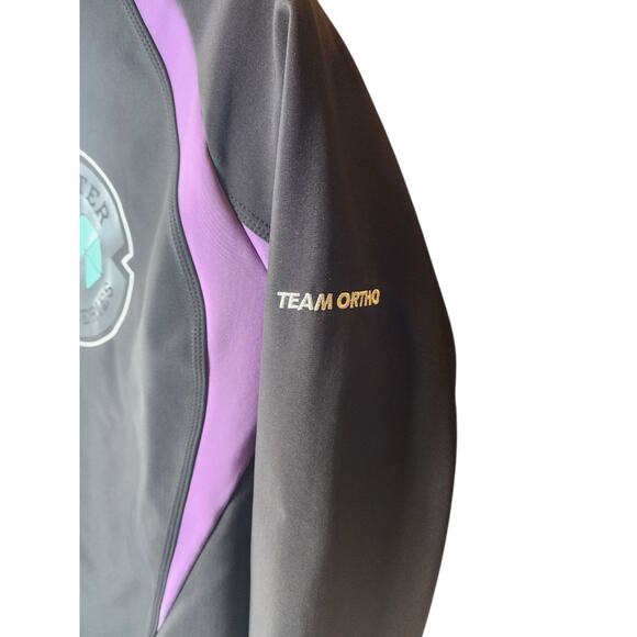 Team Ortho Jacket Womens Large Race Softshell Running Windbreaker Marathon - Picture 13 of 13